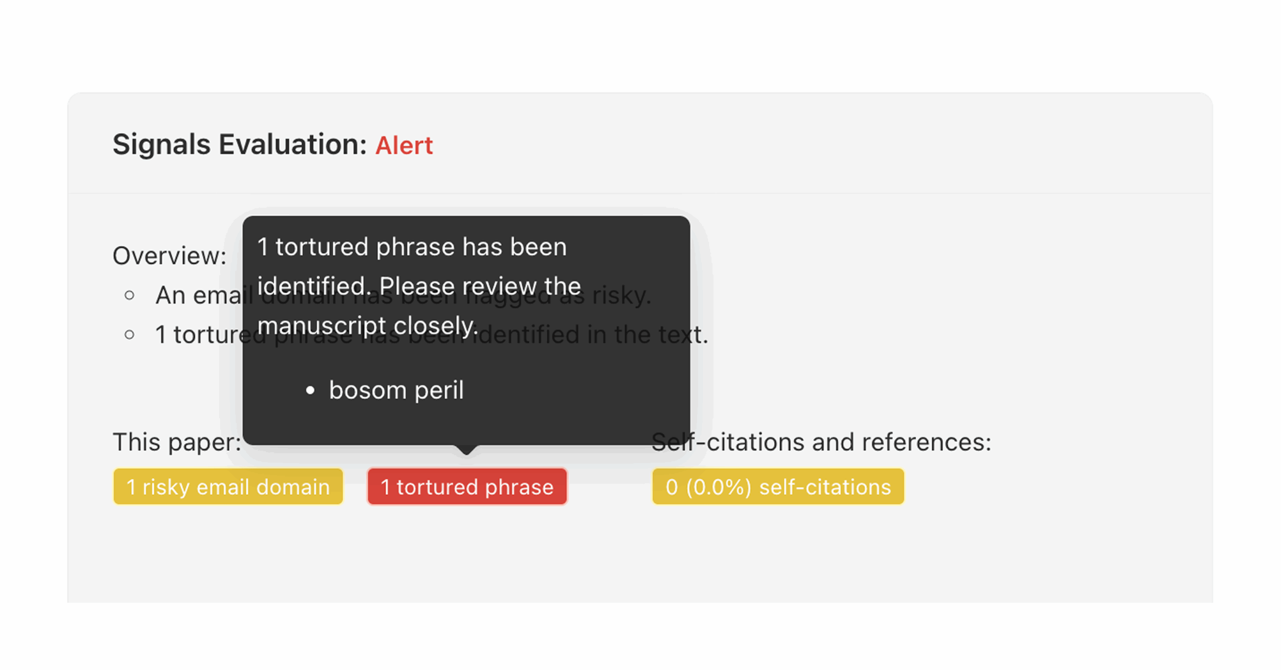 New signal detects tortured phrases in manuscript submissions