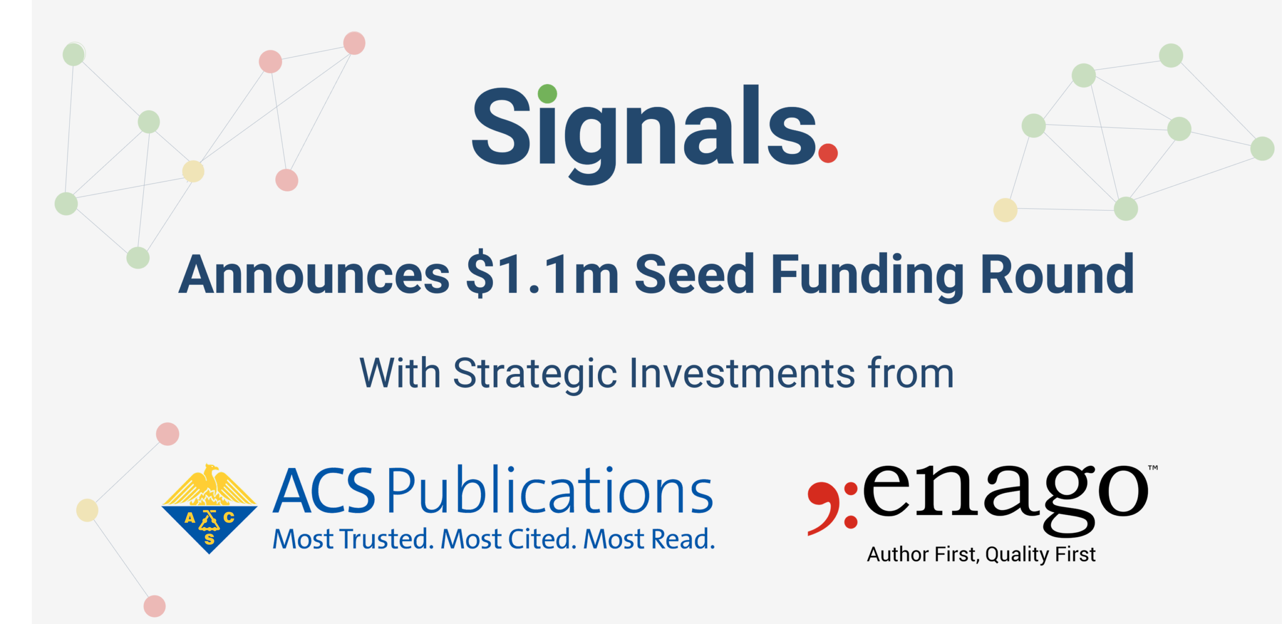Signals raises $1.1m in Seed funding round with investors ACS and Enago